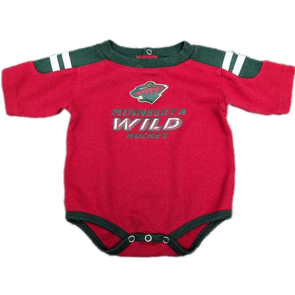 Infant Bodysuit Mn Wild Infant Jersey Baby Minnesota Wild